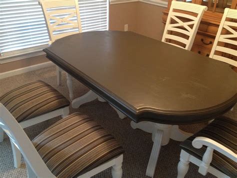 Diy Refurbish Of An Old Dining Room Table And Chairs Great Weekend
