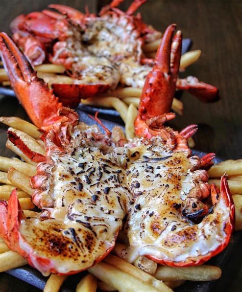 Feels like food is coming up my chest into my mouth. Feel like dipping into some #cheesy Lobster Fries ...