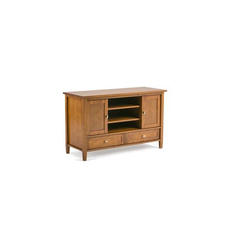Norfolk Solid Wood Tv Stand For Tvs Up To Light Golden Brown