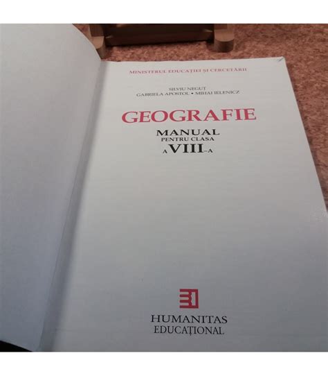 Silviu Negut Geografie Manual Pentru Clasa A Viii A