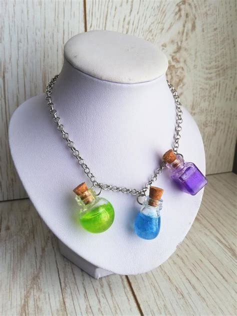 Potion Bottles Necklace Dungeons And Dragons Necklace Etsy