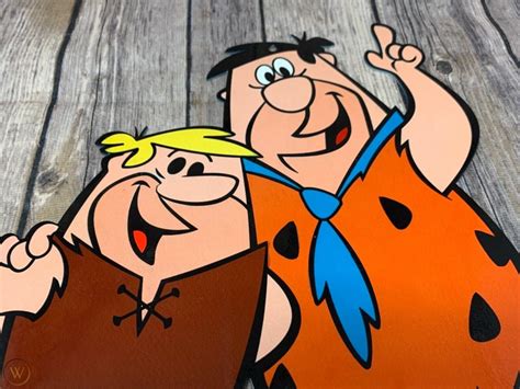 Vintage Fred Flintstone Barney Rubble Animated Advertising Cartoon