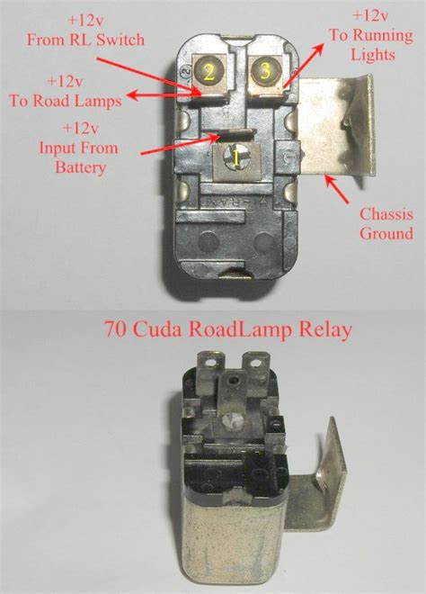 Can A 71 Cuda Road Lamp Relay Be Used In A 70 Cuda Moparts Forums