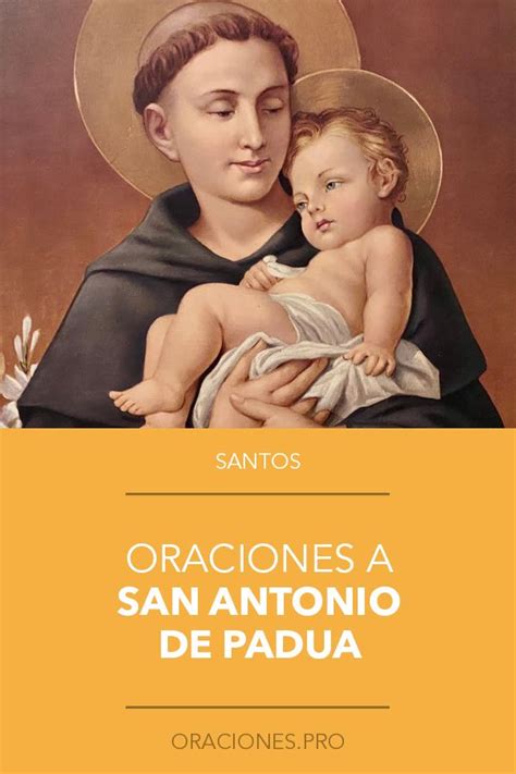 Oración A San Antonio De Padua 🙏 Oracion A San Antonio San Antonio