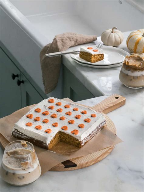 Mini Pumpkin Sheet Cake With Brown Butter Frosting A Cozy Kitchen