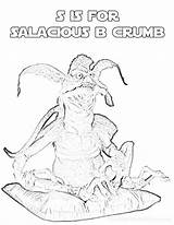 Jabba Salacious Hutt Crumb sketch template