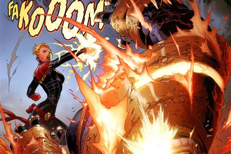 This New Incredibly Cool Fan Art Shows Captain Marvel Fighting Thanos