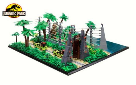 This Jurassic Park Lego Diorama Combines All Four Movies Into One