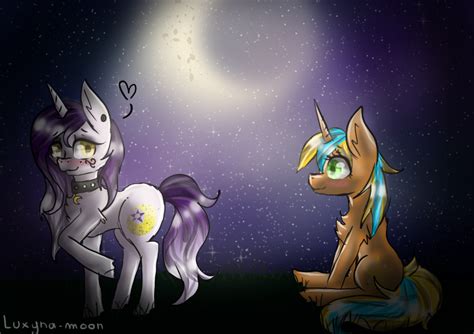 Mlp Love In The Moonlight By Luxyna Moon On Deviantart