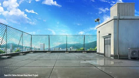 Artstation Anime Backrgound Rooftop Full Video Process 6 Hour