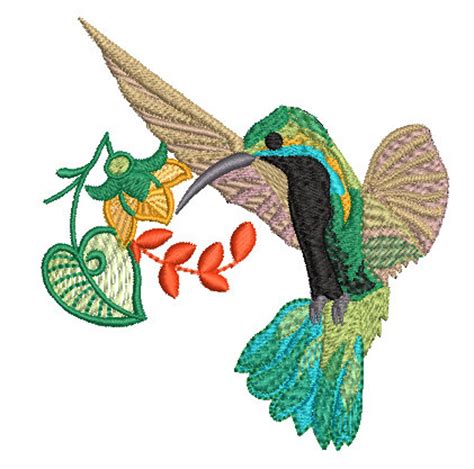 Hummingbird 2 Machine Embroidery Designs Etsy