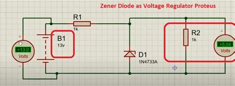 Zener Diode As Voltage Regulator Proteus Simulation The Engineering