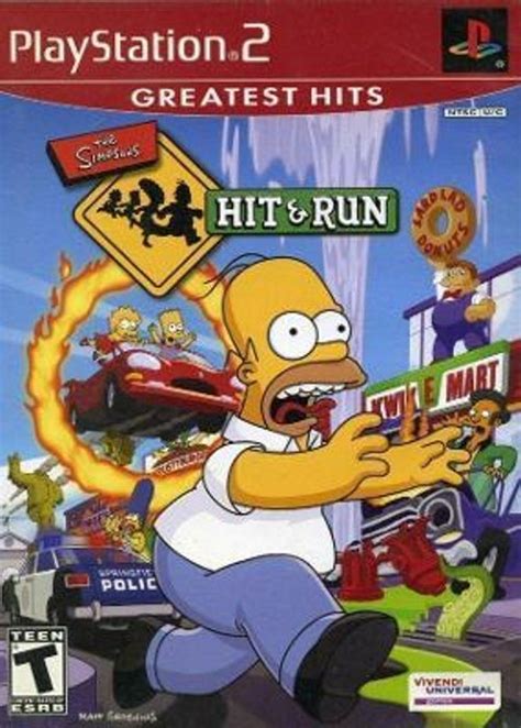 The Simpsons Hit And Run Greatest Hits Playstation 2 Ps2 Game