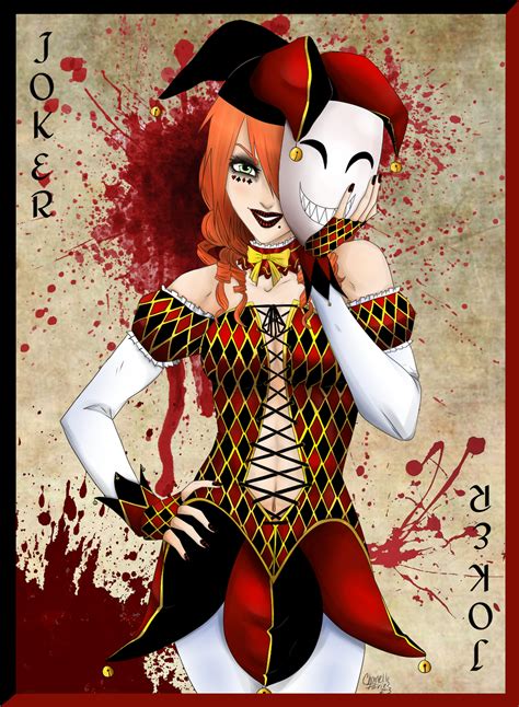 Made by nicole melius, class assignment 2012. Card Project: Joker by Kaji-Link on DeviantArt