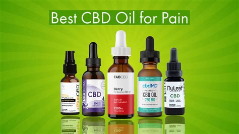 Best Cbd Oil For Pain Review And Top Brands