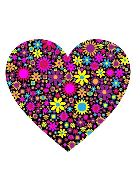 Herz bilder malvorlagen ausmalbilder zum ausdrucken herzen inspirierend herz. Bild Herz mit Blumen - Kostenlose Bilder Zum Ausdrucken.
