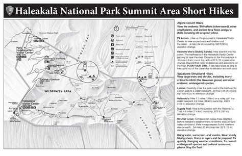Maps Haleakalā National Park Us National Park Service