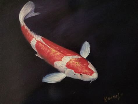 Nishikigoi Koi Painting By Dj Khamis Fine Art America