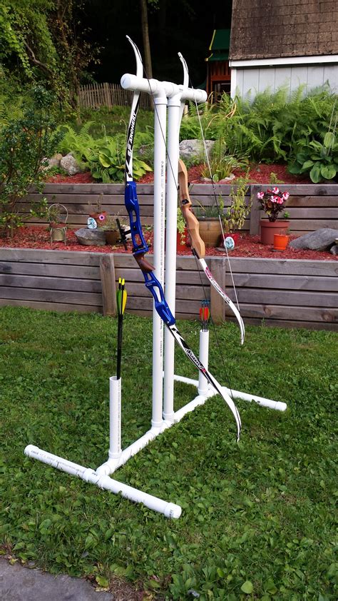 Bow And Arrow Holder Made From Pvc Pipe Great For Home Archery Ranges