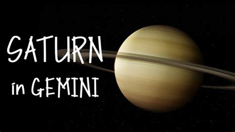 Saturn In Gemini Traits The 12 Houses Famous People And More