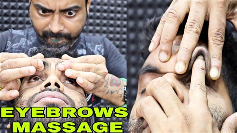 Asmr Eyebrows Massage By Biswajit Barber Amazing Head And Body Massage Loud Neck Cracking