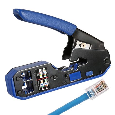 Solsop Network Cable Tester Rj45 Crimp Tool Kit Cat5 Cat5e Cat6