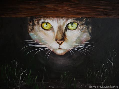 Oil Painting Cat заказать на Ярмарке Мастеров Ehxjzcom Картины