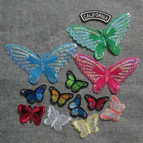 New Arrive Butterfly Patches Iron On Patch Embroidered Applique Patch