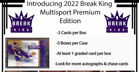 2022 Break King Multi Sport Premium Edition 球員卡7 1上市 Sports Tower酉城企業有限公司