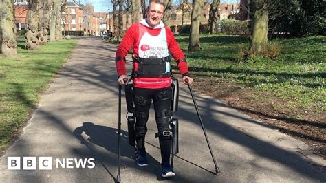 Paralysed Man To Walk London Marathon Wearing Exoskeleton Suit Bbc News