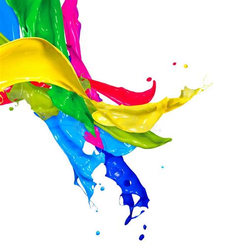 Colorful Paint Splashes Stock Illustration Image Of Colour 34750984