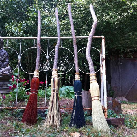 Witchs Besom In Your Choice Of Natural Black Rust Or Etsy Witch
