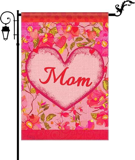 Mothers Day Garden Flag Vertical Double Sided Floral Flowers Flag 2021 Mothers Day