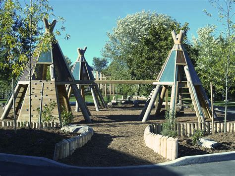Cool Custom Climbing Structure At Natural Playground By Landcurrent Backyard Playground