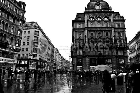 Vienna City Centar Black And White 2 Photography Art Prints And