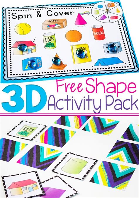 3D Shapes Free Printable Activities | 3d shapes activities, Shapes