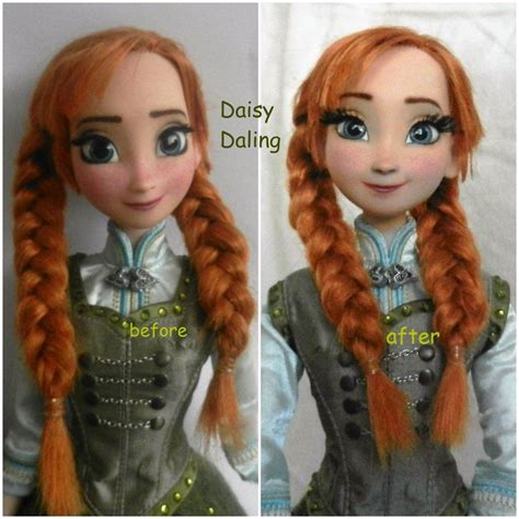 Disneys Frozen Princess Anna Ooak Doll Repaint By Daisydaling On