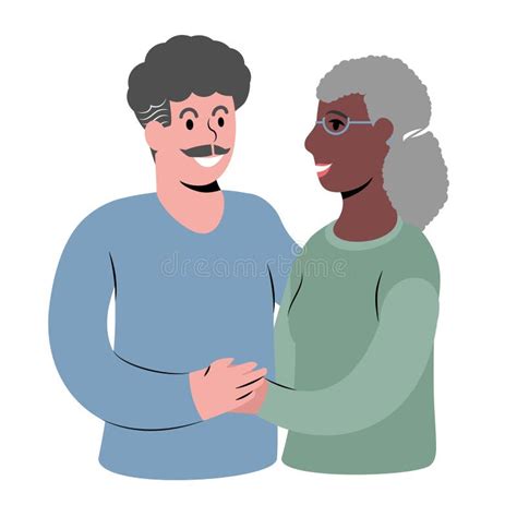 Older Couple Mixed Race Stock Illustrations 10 Older Couple Mixed