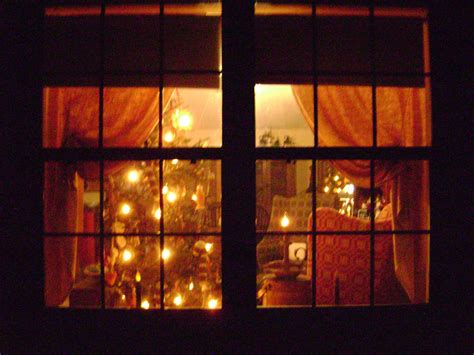 Night Windows At Christmas
