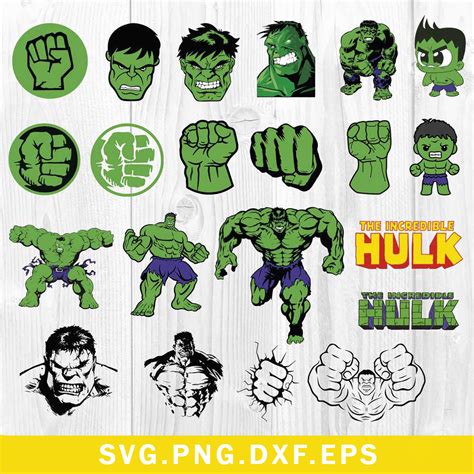 Hulk Bundle Svg Hulk Svg Superhero Svg Avengers Svg Png Inspire