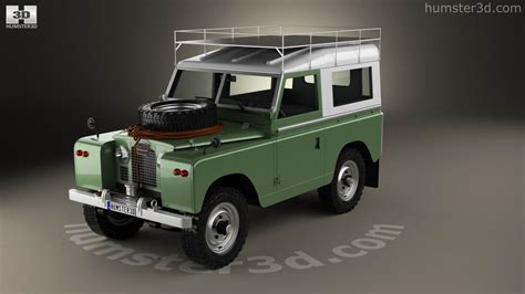 360 View Of Land Rover Series Iia 88 Pickup 1968 3d Model Hum3d Store