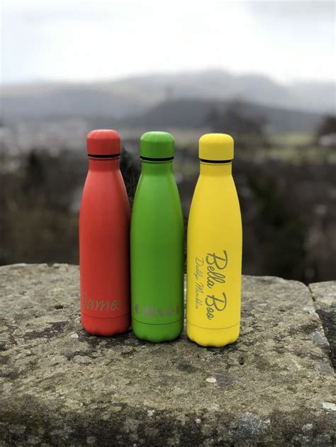 Thermal Personalised Water Bottles 8 Colours 500ml