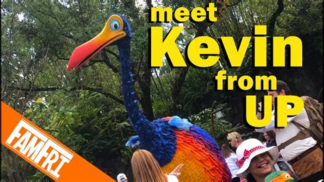 Disney Character Meet And Greet Kevin From Pixars Up Youtube