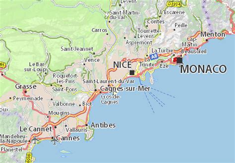 Carte De Côte D Azur Voyage Carte Plan