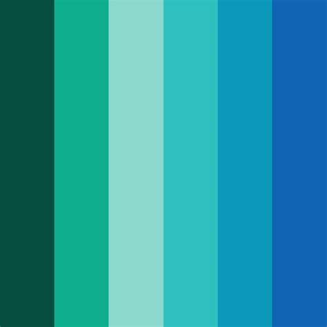 Ocean Blue Green Color Palette Green Colour Palette Color Palette
