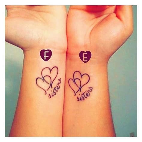 Pin By Lovely Z E On ♡f♡ Matching Sister Tattoos Cute Sister Tattoos Sister Tattoo Designs
