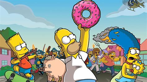 Download Marge Simpson Homer Simpson Bart Simpson Movie The Simpsons Movie 4k Ultra Hd Wallpaper