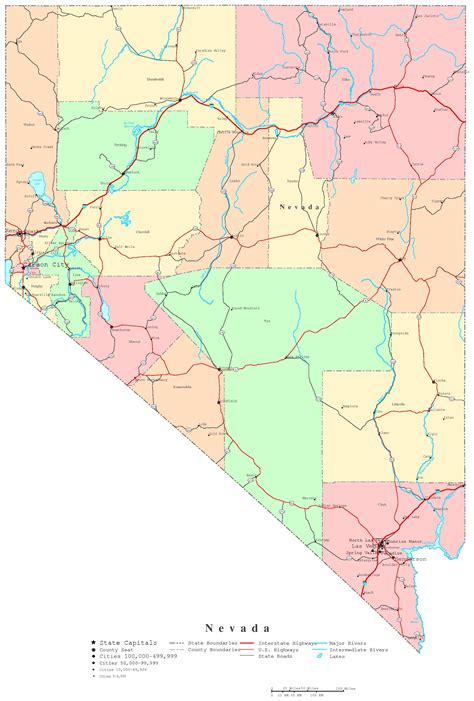 Map Of Nevada Nevada Maps