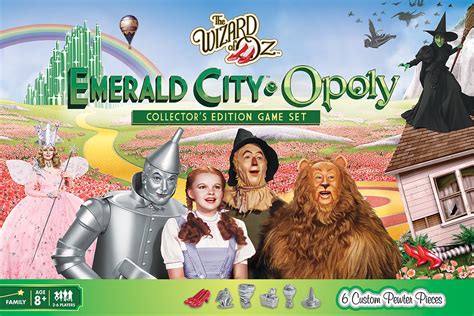 The Wizard Of Oz Emerald City Opoly Board Game By Masterpieces