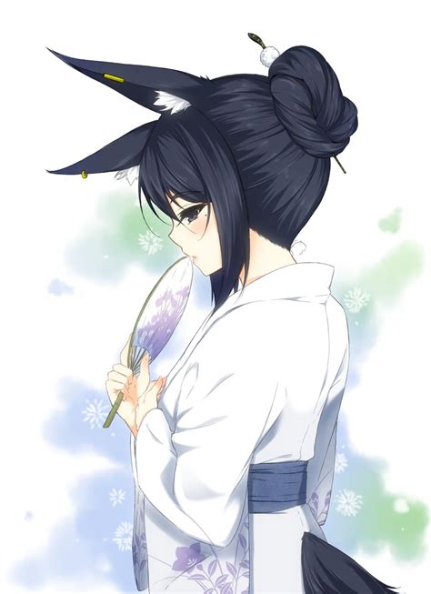 Anime Picture 900x1241 With Original Haru Artist Single Tall Image Short Hair Blush Black Hair